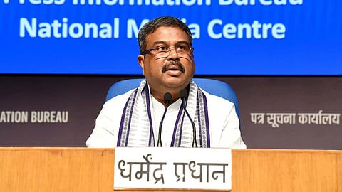 A press release regarding its latest document, with a focus on Education Minister Dharmendra Pradhan.