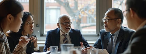 People engaging in a conversation that promotes emotional support and mental well-being