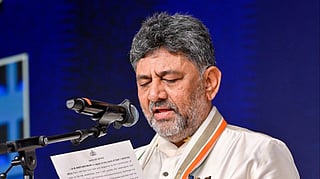 Karnataka Chief Minister D.K. Shivakumar during his swearing-in ceremony