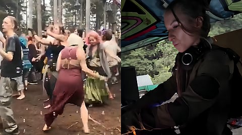 Crowds gathered at a rave party in Kasol amid allegations of drug abuse and environmental damage in Himachal Pradesh
