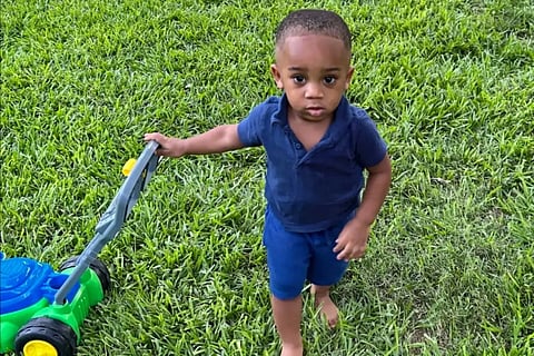 Family members mourn 1-year-old Kohen Wiley after a fatal police shooting in a Walmart parking lot in Senatobia, Mississippi