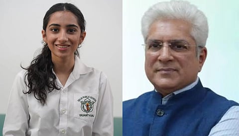 Devina Gahlot, BJP MLA Kailash Gahlot's daughter secured AIR 1 in the CUET UG 2026 Exam.