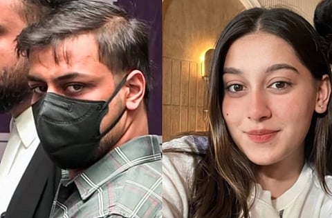 Image of Sahil Goyal and his sister Siya Goyal who is accused in the murder of Ketan Agarwal, her fiancee.