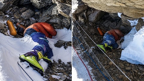 Mount Everest climber Green Boots, identified as Dorje Morup, whose body is set to be recovered by the Indian government after three decades