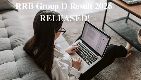 Students will be able to check their RRB Group D results 2026 by entering registration number and date of birth.