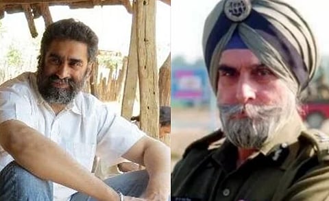 Left image is of KPS Gill's nephew Hartosh singh bal and the right image is of KPS Gill in his uniform.