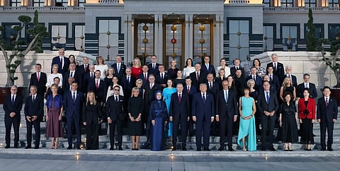 A group photo of all the world leaders who attended NATO summit in Ankara.