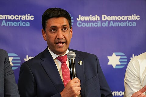 JDCA 2024 Leadership Summit - Ro Khanna. Rep. Ro Khanna (D-Calif.) speaks at a town hall event on February 20, 2026 in Stanford, California.