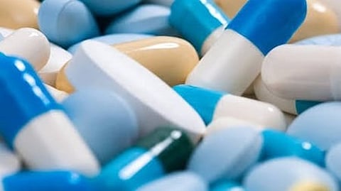 In the image tablets and capsules are shown