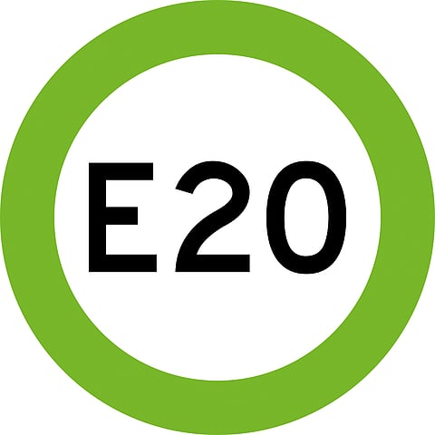 image shows e20 symbol