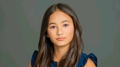 Kaylee Hottle, the actress who played Jia in Godzilla vs. Kong, poses during a promotional event before her death at age 18