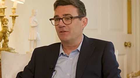 Image of UK PM Andy Burnham who talked about virtual interviews being not fair for people who are finding it difficult to land a job.