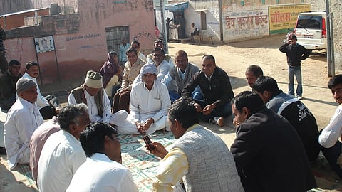 night chaupal village meeting Madhya Pradesh monsoon planning