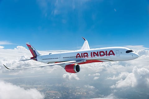 Air India Plane taking flight.