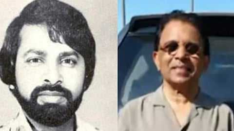 Left image is an original photographs oh . right image is shared by Malayalam news channel News 24 of a man whose original name is Damodaran menon
