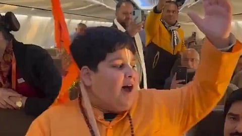 In the image Abhinav Arora, youngest spiritual leader is shown