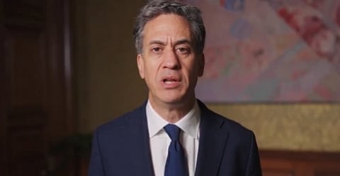In the image Ed Miliband is shown