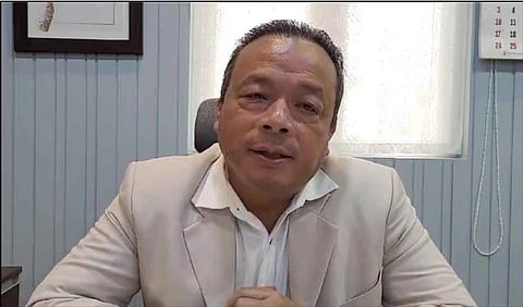In the image Meghalaya Minister Bah Paul Lyngdoh is shown