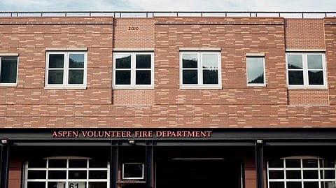 In the image the office of Aspen Volunteer fire department is shown