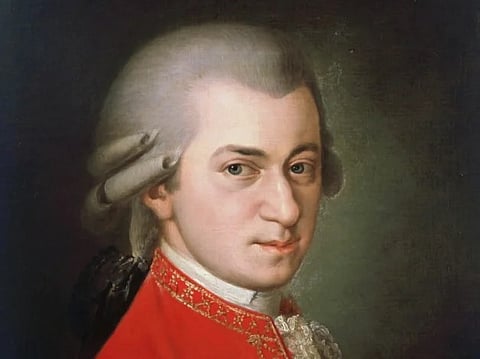 Iconic Portrait of Wolfgang Amadeus Mozart