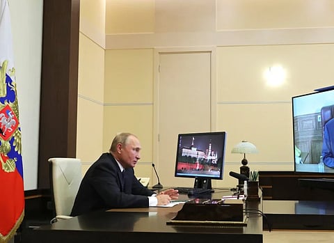 Image of Teleconference between Vladimir Putin and Herbert Efremov
