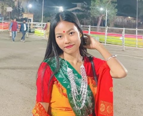 Image of a assam woman who went missing and was found dead a day later. She was travelling from andhar pradesh on train and had complained about drunk men in her coach