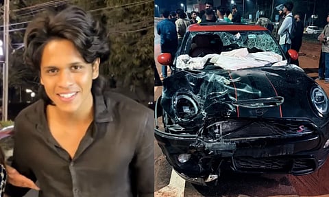 Image of Suhail Sajeev who crashed into a scooter killing three people in Kochi Car Accident.