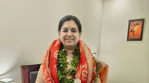 Divya Mittal during her tenure in Mirzapur district of Uttar Pradesh