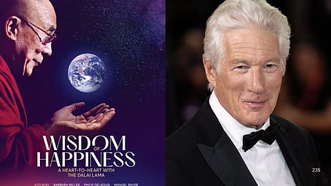 Dalai Lama documentary poster alongside actor Richard Gere