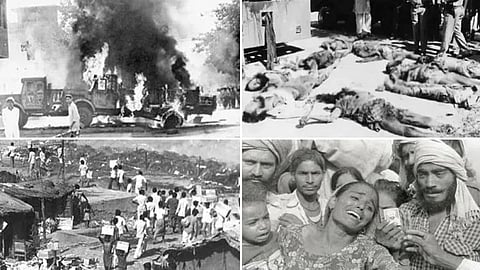 Visuals of the Sikh pogrom of 1984 collected from various media outlets.