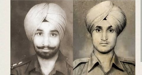 Indira Gandhi's bodyguards, Satwant Singh and Beant Singh.