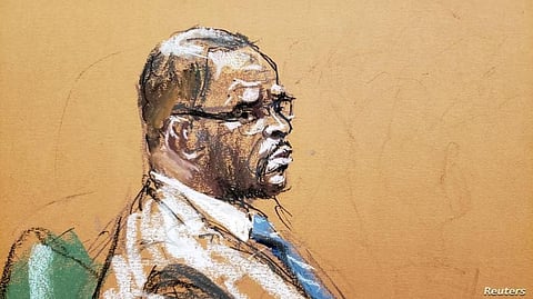 Courtroom sketch of R. Kelly's trial