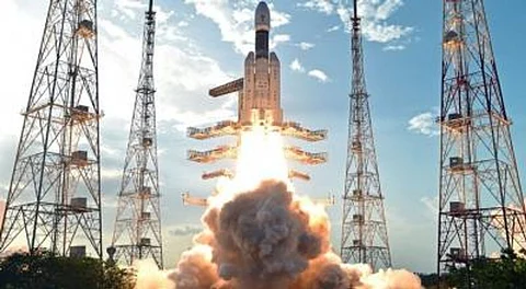 GEO Imaging Satellite 1 or GISAT-1 in deployed configuration.