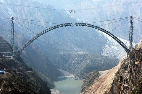 Work on India’s First-Ever Cable-Styled Bridge Called “Anji” Goes on in Full Swing!