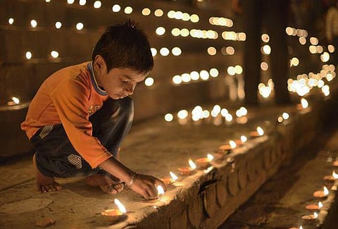 Creative Rendition Of City Varanasi For Dev Deepawali