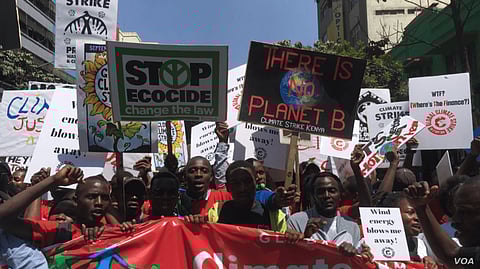 Hundreds of Kenyans Join International Protests to Demand Political Leaders Do More to Combat Climate Change