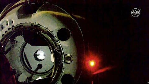 Space X Crew Capsule Successfully Docks at International Space Station