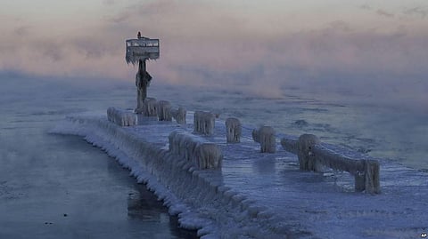 Extreme Weather Due To Polar Vortex Across The U.S. Causes Misery