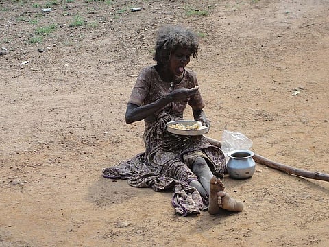 Man Who is More Than God For the Poor People Near A Flyover