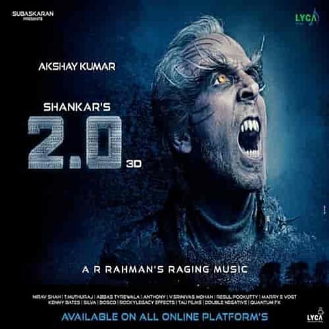 2.0 poster: Akshay Kumar’s beastly look will give you goosebumps