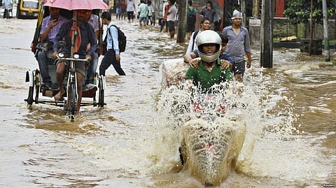 Incessant Rain Brings North East India to a halt, badly affects normal life