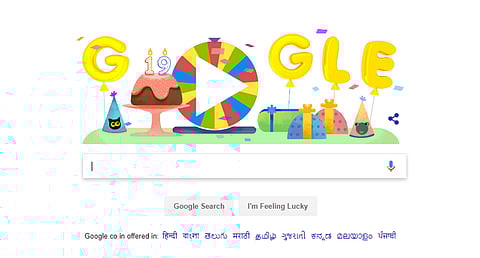 Happy Birthday Google! ; Google Doodles to Celebrate 19 Years
