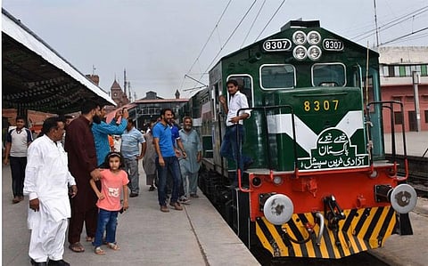 Balochistan Welcomes the Special Azadi Train by Pakistan