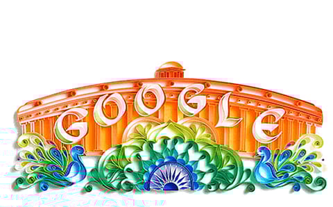 On India’s 71st Independence Day Google celebrated it with an Artistic Doodle
