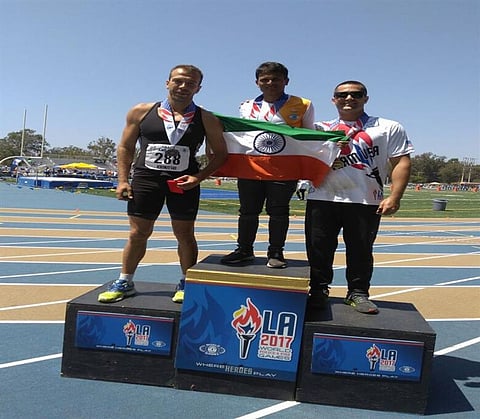 World Police Games: West Bengal Police Constable Sushen Ray Wins Gold Medal in Long Jump in Los Angeles