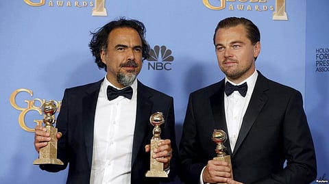 Actor Leonardo DiCaprio to be a presenter at the Golden Globe Awards in Beverly Hills, California