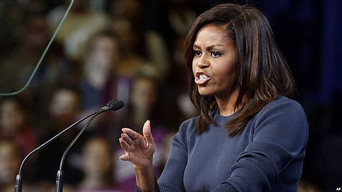 Remarks about Women and their bodies emerging from a Presidential Candidate were “cruel, frightening, and it hurts,” says Michelle Obama