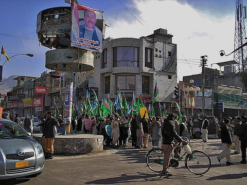 Baloch Activists take to streets in Hague, Netherlands demanding ‘freedom’ for Balochistan