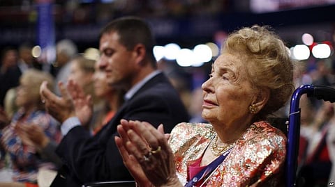Famous anti-feminism lady leader Phyllis Schlafly who helped defeat the proposed Equal Rights Amendment (ERA) in 1970s, dies from cancer at 92