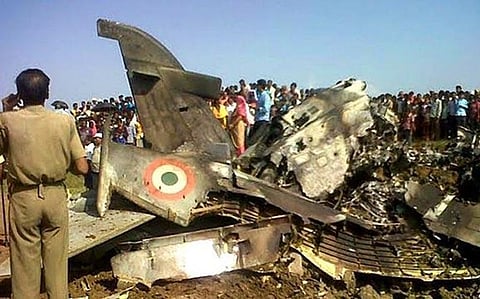 Indian Air Force Hawk trainer Jet crashes in Midnapore, West Bengal